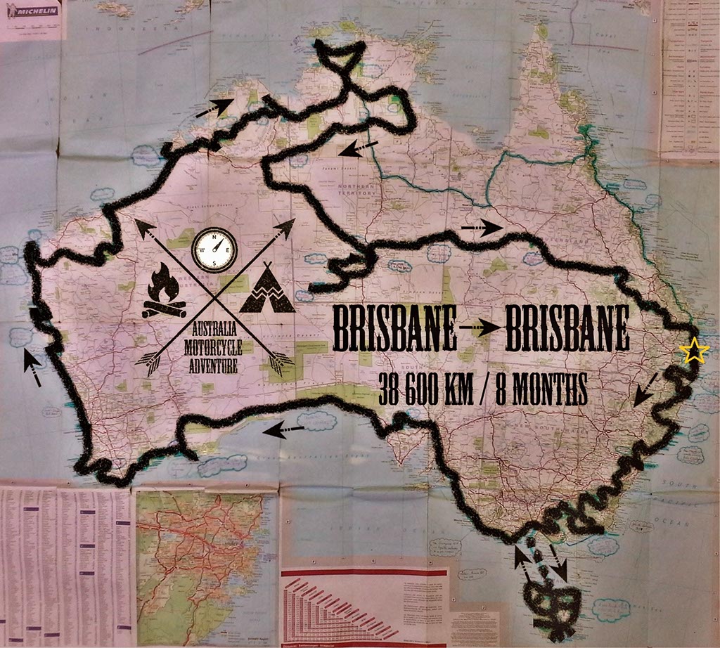 road trip moto australie