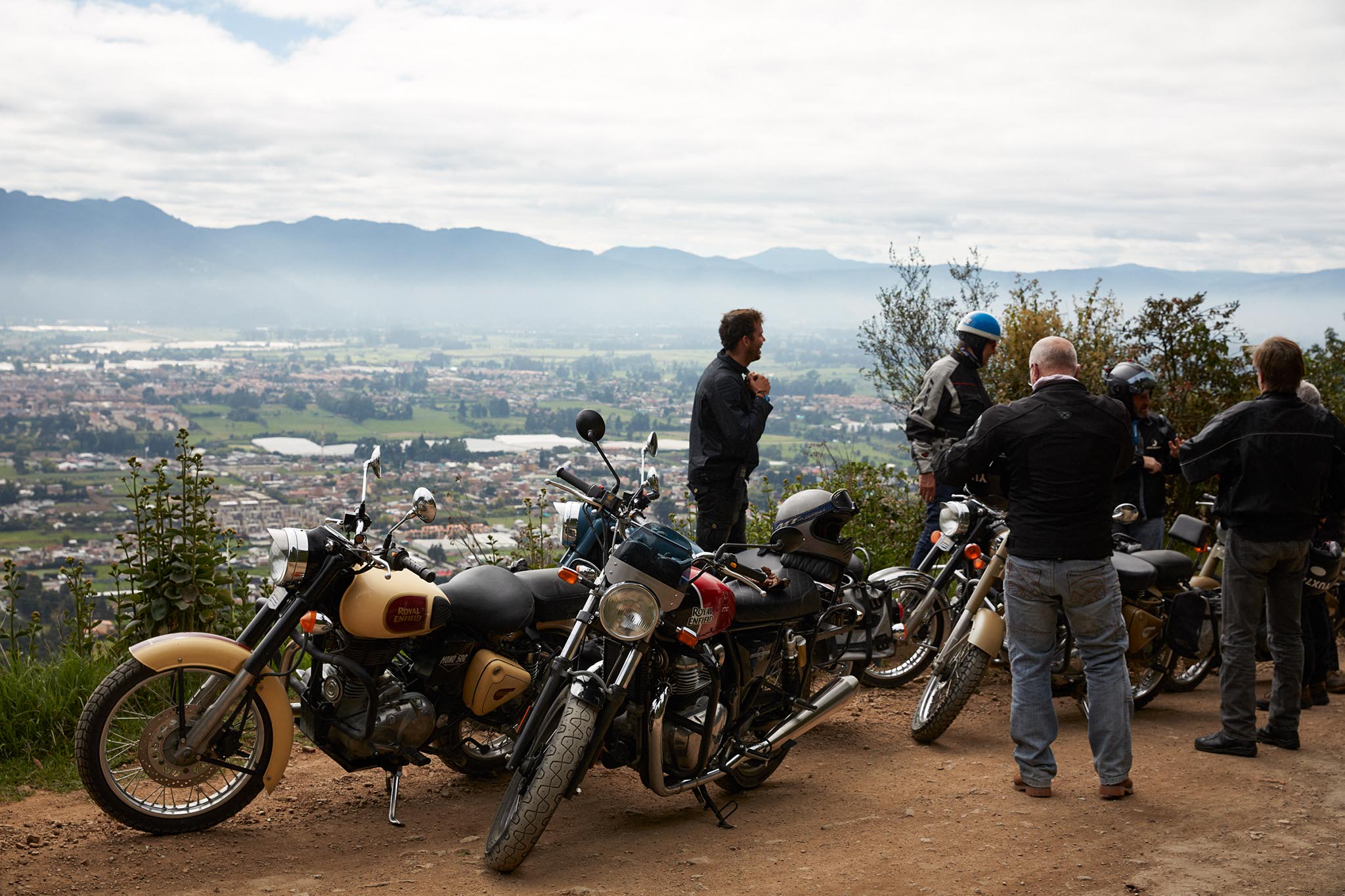 Vue panoramique sur la banlieue de Bogota 2900m d'altitude