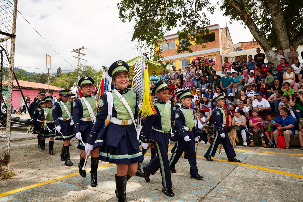 Concours d'orchestre dnas le village de San Francisco