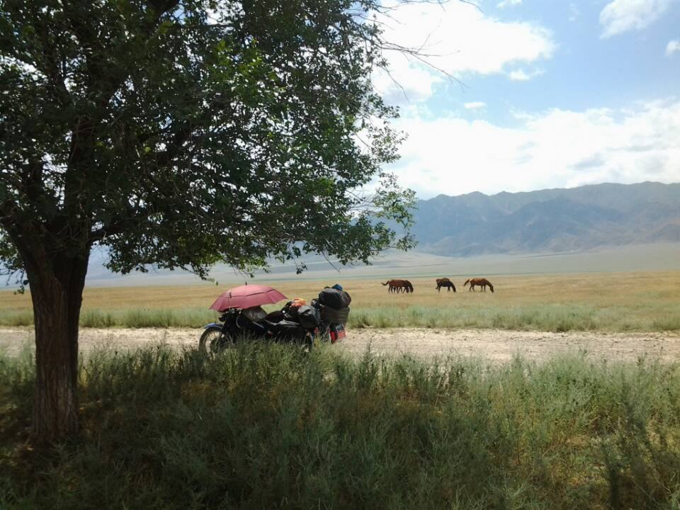 Road trip en side-car d'Yves et Cira