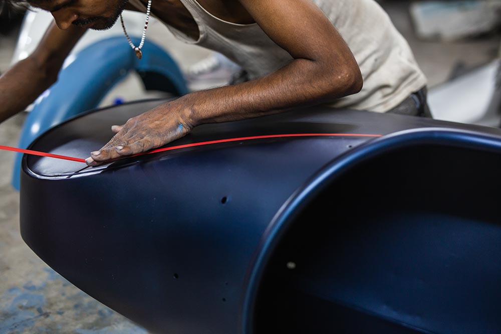 Restauration side-car Royal Enfield