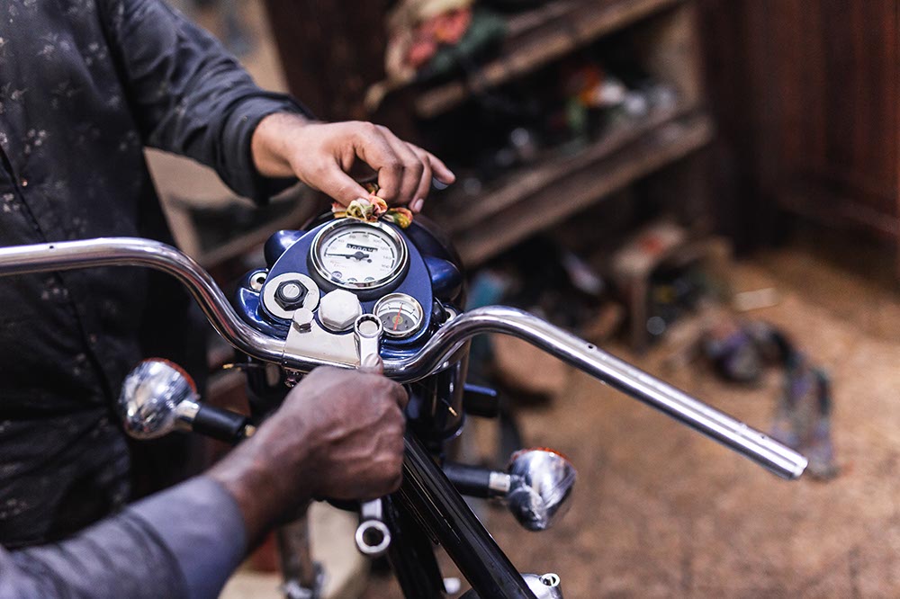 Restauration side-car Royal Enfield