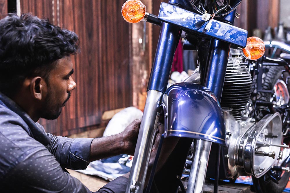 Restauration side-car Royal Enfield