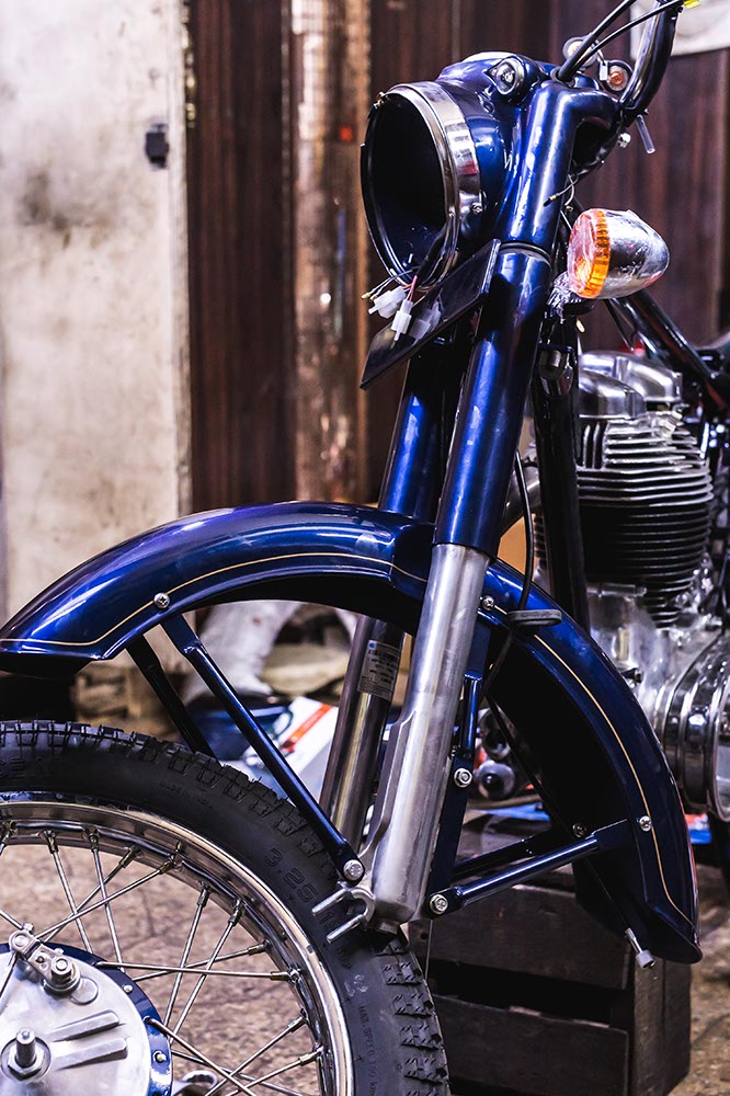 Restauration side-car Royal Enfield