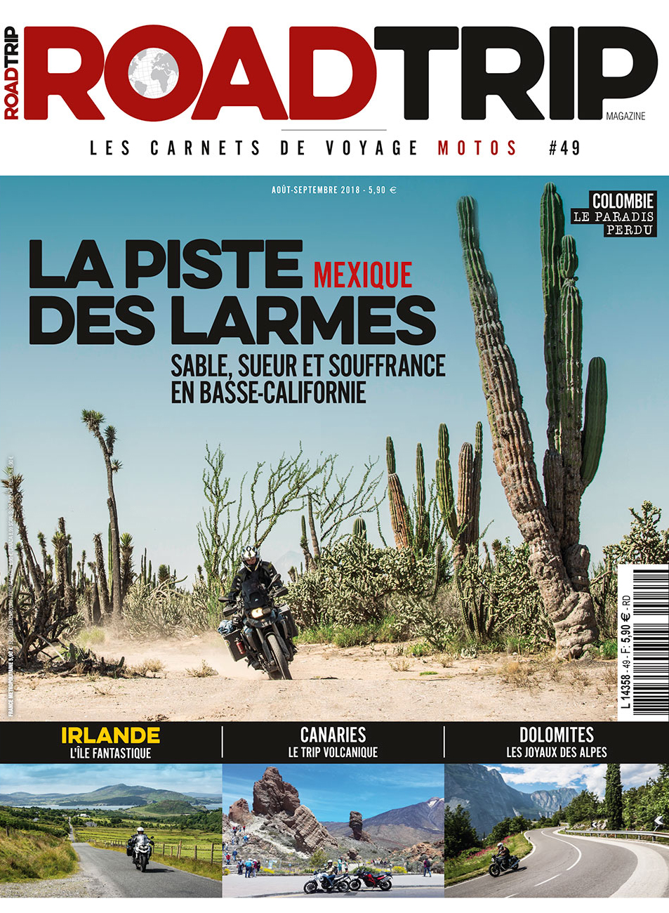 Couv Road trip mag #49 Madagascar et Colombie