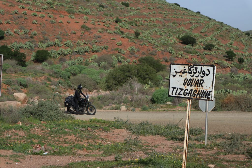 Erwan going south Royal Enfield Himalayan