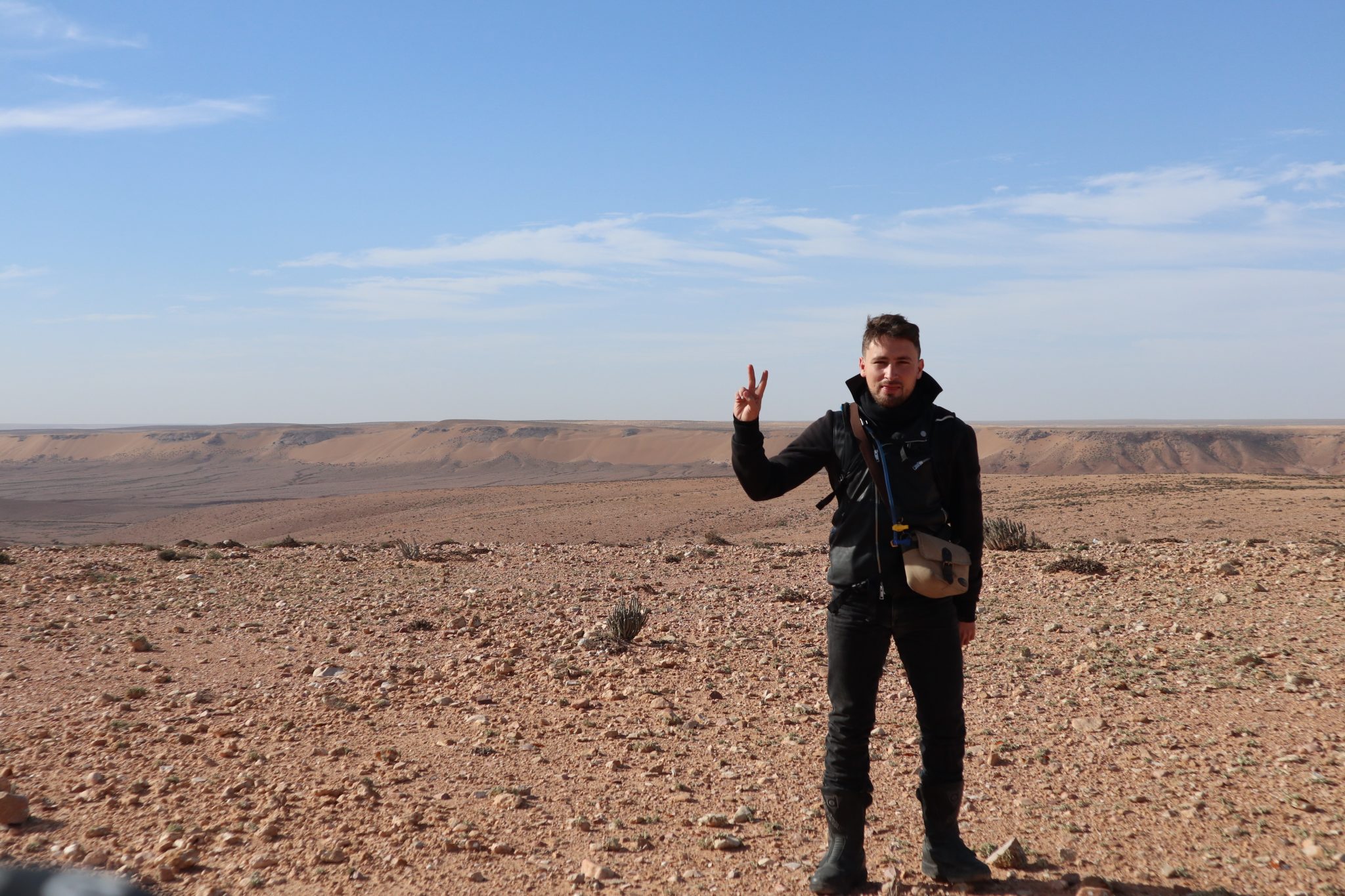 Erwan going south Royal Enfield Himalayan