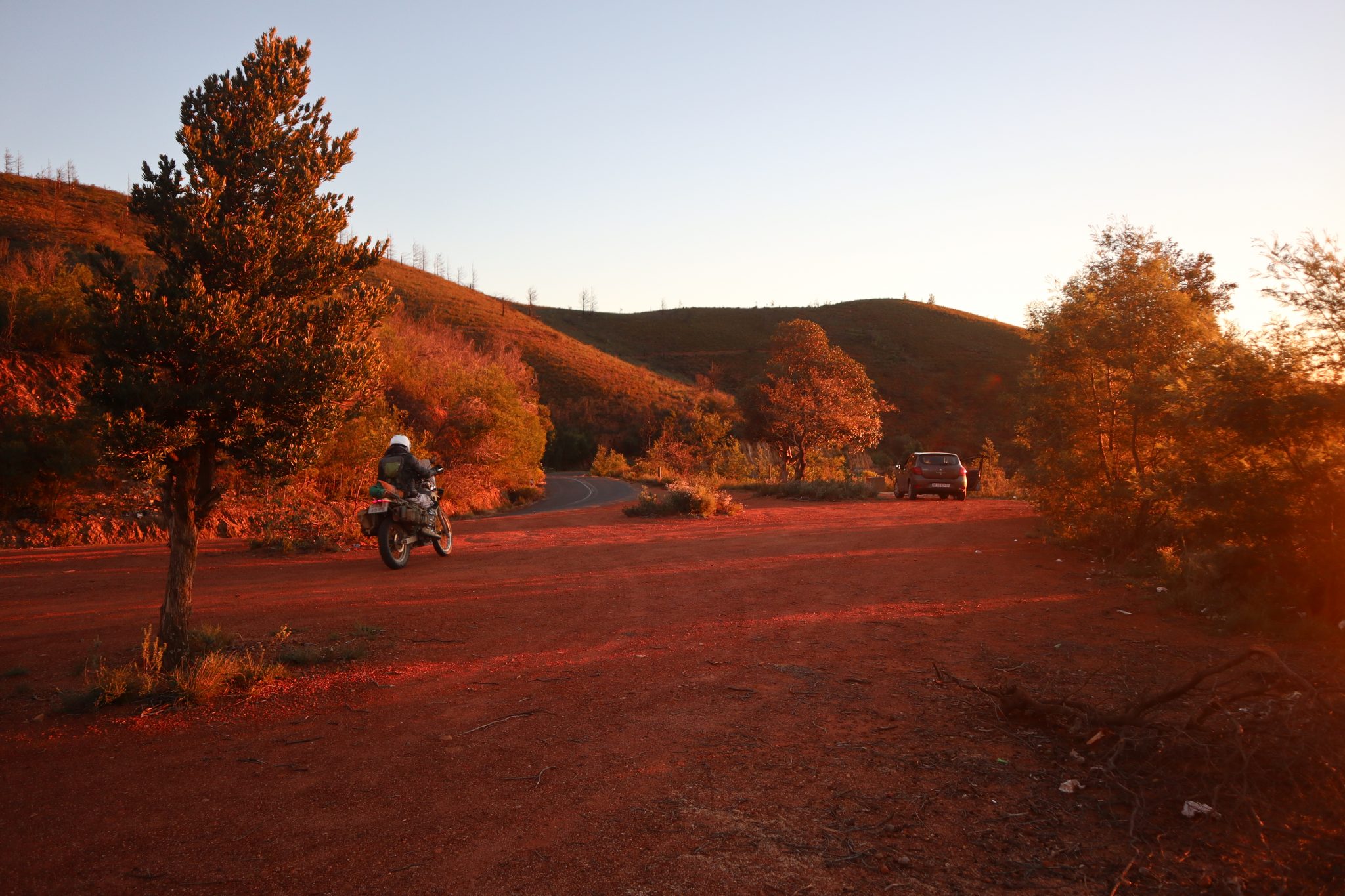 Erwan going south Royal Enfield Himalayan