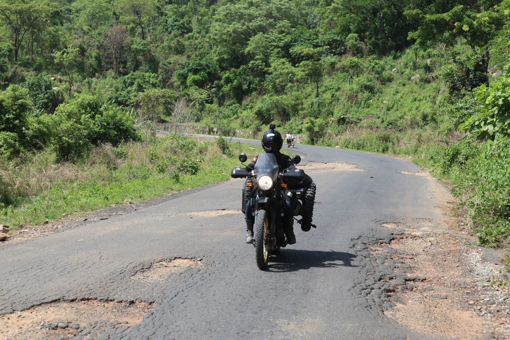 Erwan going south Royal Enfield Himalayan