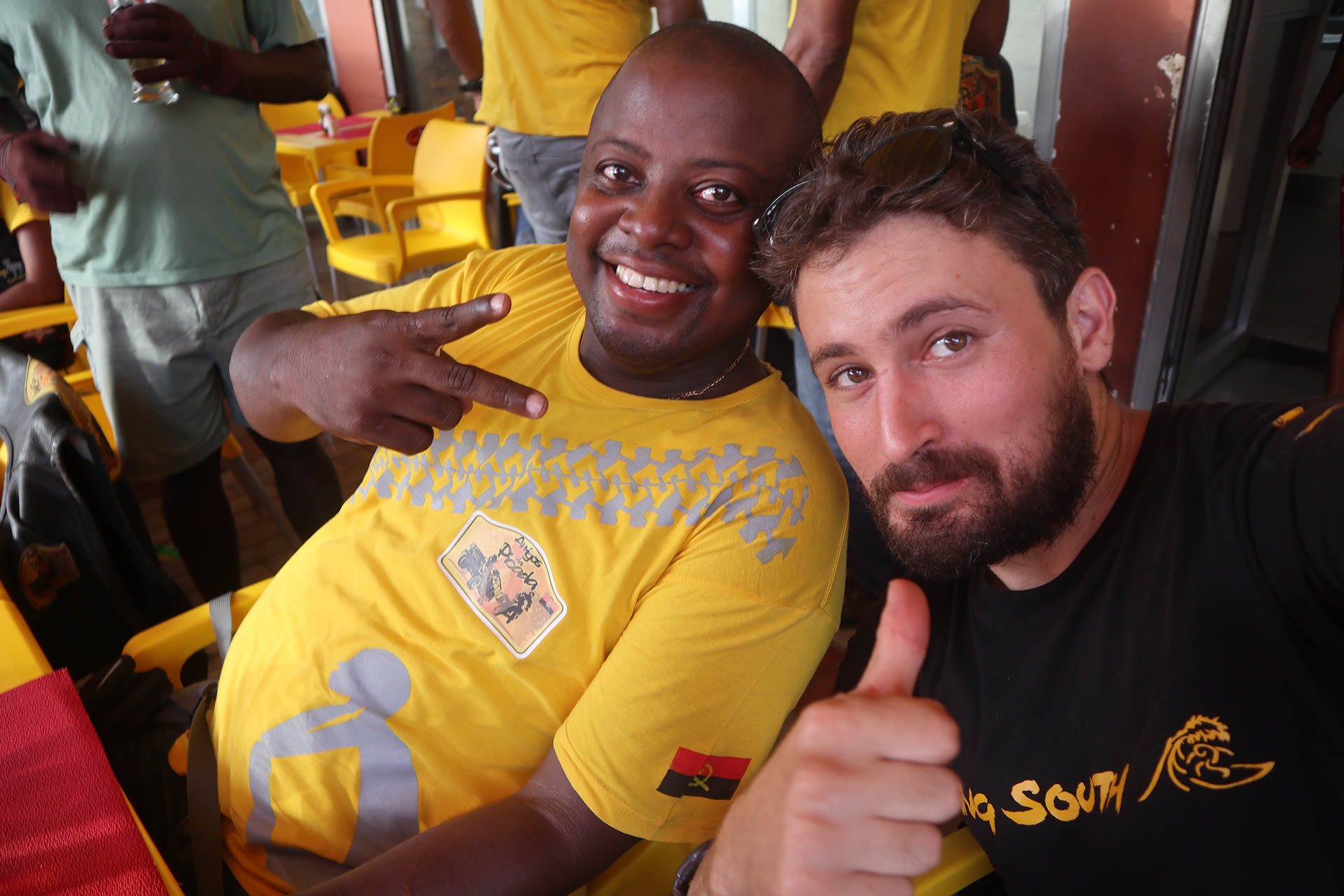 Erwan going south Royal Enfield Himalayan Afrique