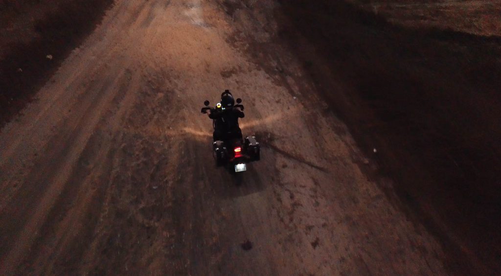 Erwan going south Royal Enfield Himalayan