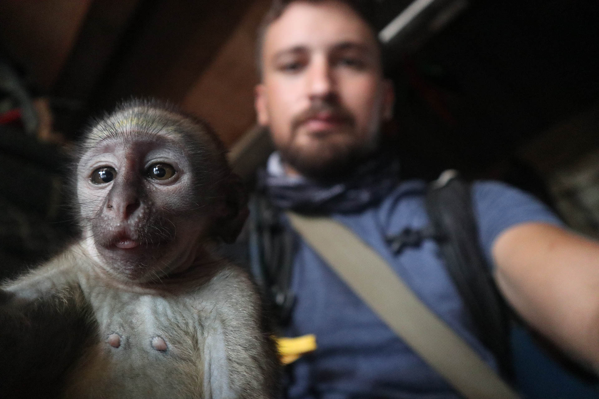 Erwan going south Royal Enfield Himalayan Afrique